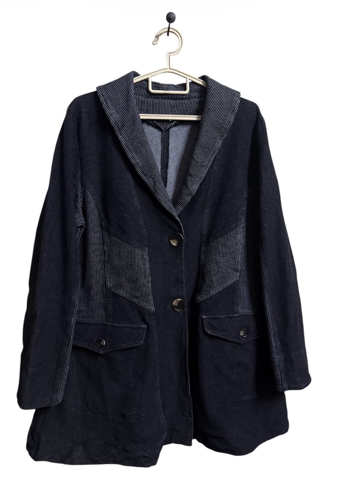 Japanese Brand APAISER Long Denim Jacket Size US L / EU 52-54 / 3 - 2 Thumbnail
