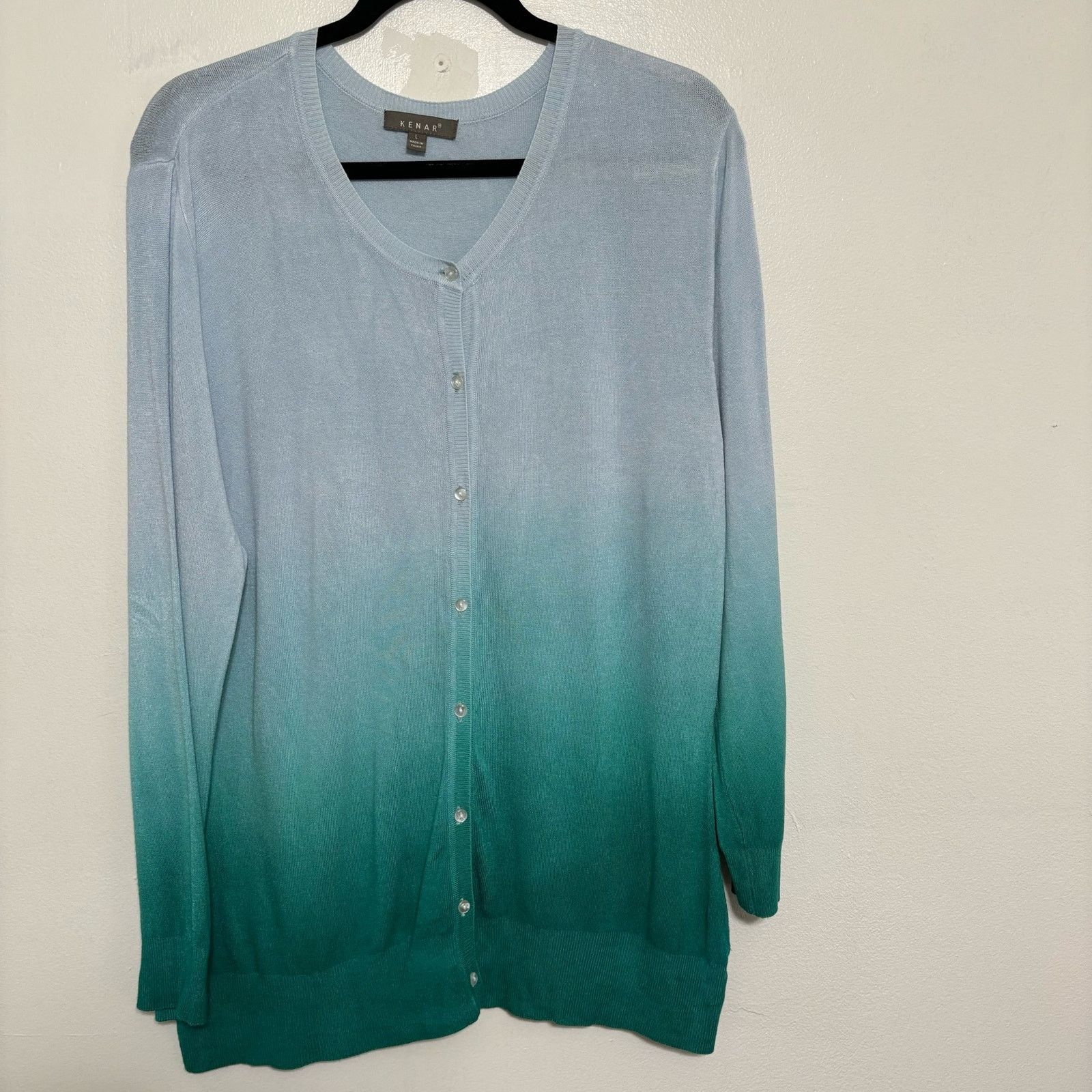 Other Kenar Seafoam Ombre Cardigan Size Large Size L / US 10 / IT 46 - 1 Thumbnail