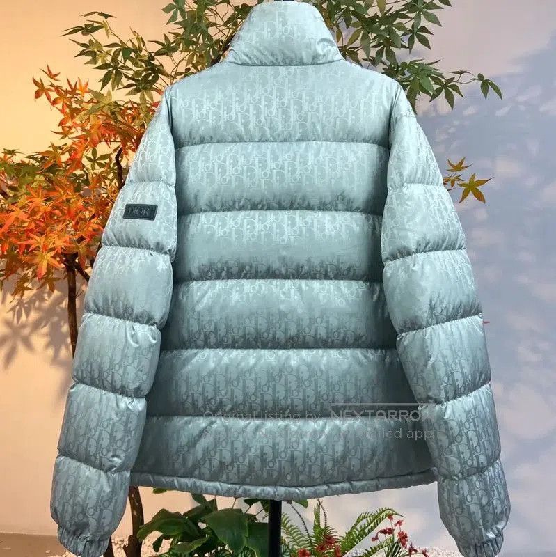 Dior Dior XL Light Blue Nylon Puffer Jacket . Size XL / US 12-14 / IT 48-50 - 2 Thumbnail