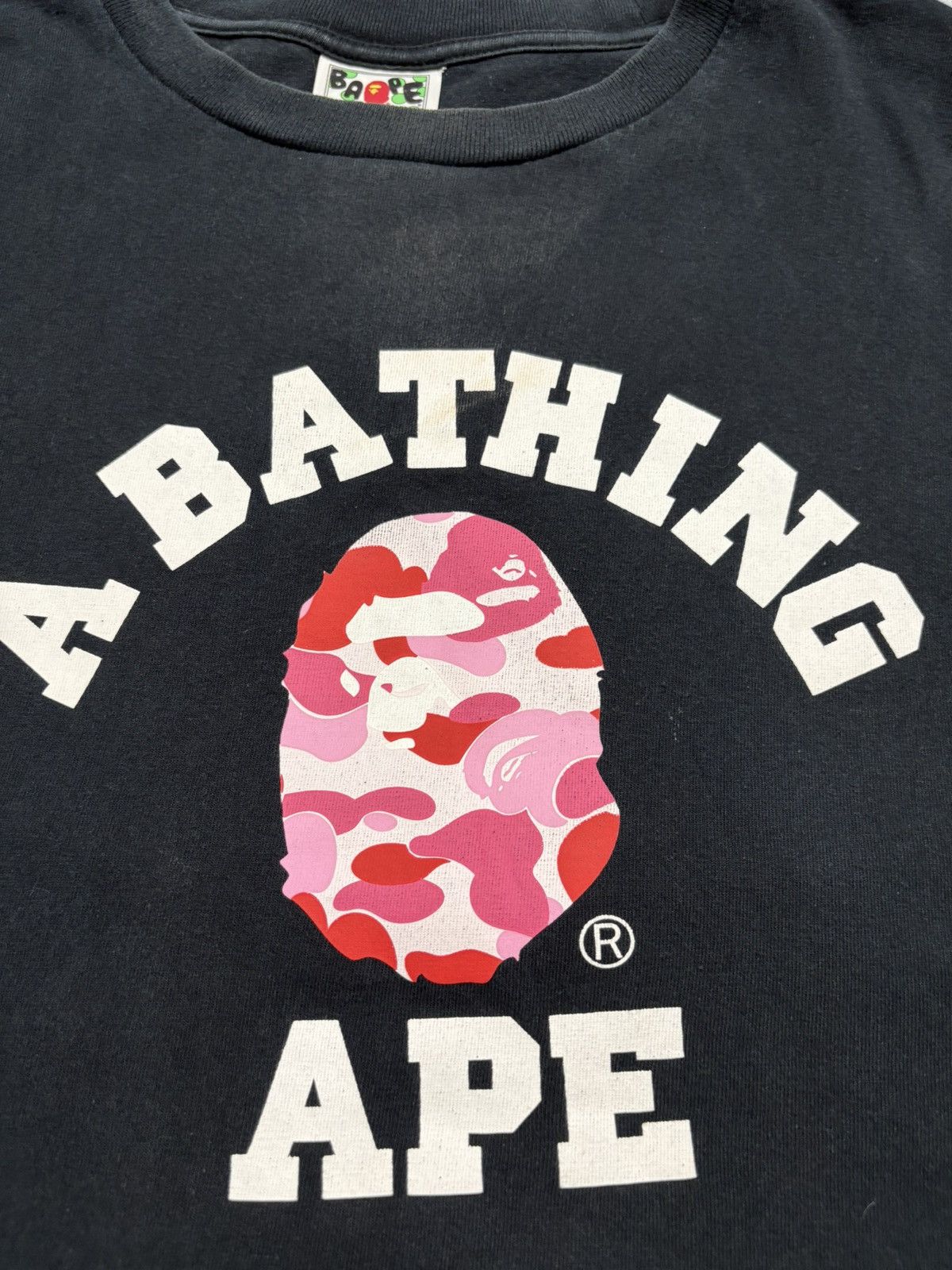 Bape Bape College T Shirt Camo Ape Head Tee Size US XL / EU 56 / 4 - 5 Thumbnail