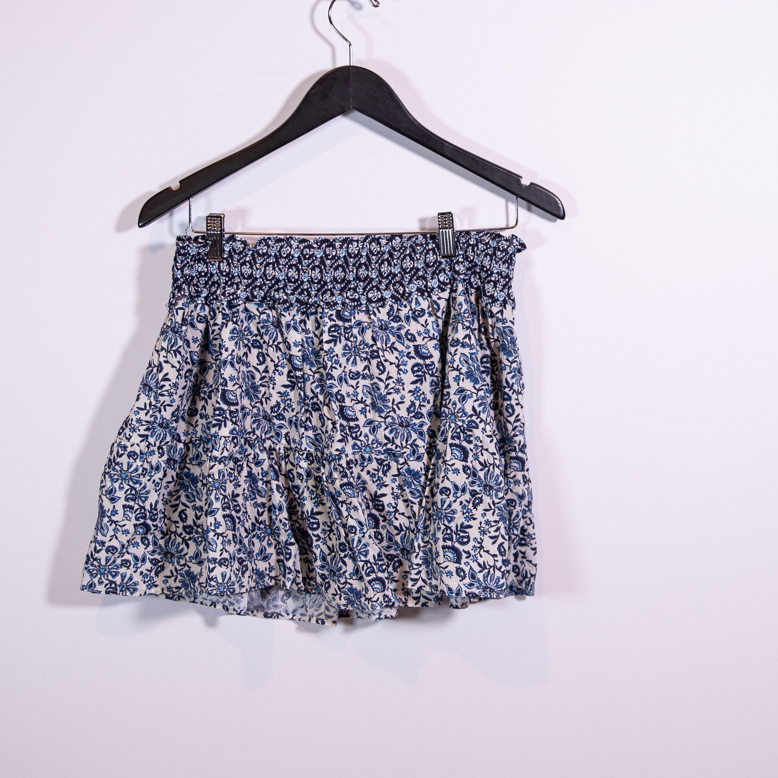Zara NEW Zara Cotton Blue White Micro Floral Size 28" / US 6 / IT 42 - 4 Thumbnail