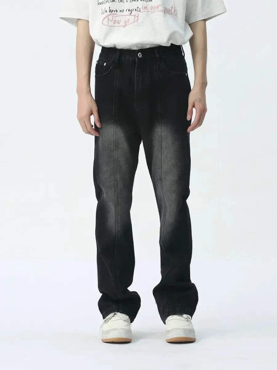 Japanese Brand Retro loose gradient micro flared jeans Size US 32 / EU 48 - 4 Thumbnail