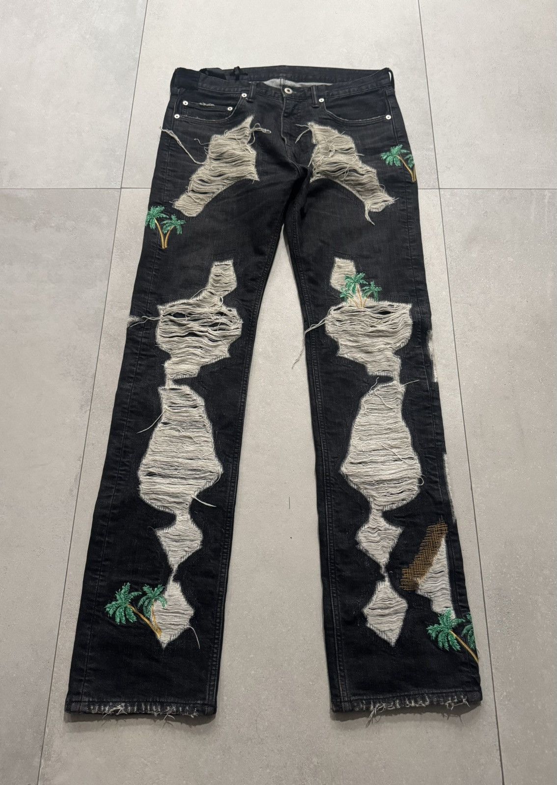 Vlone Vlone Black Palm Tree Denim Size US 32 / EU 48 - 1 Thumbnail