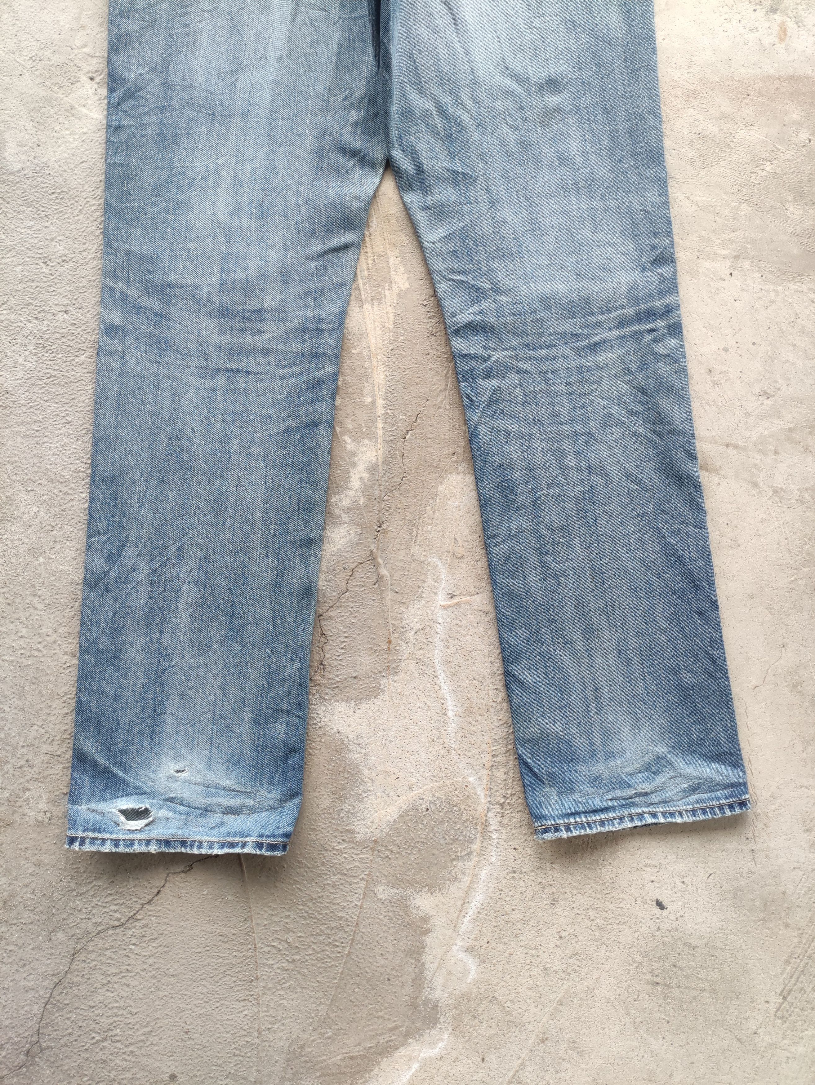Japanese Brand Vintage Japanese Jean Distressed Faded Denim Waist 38 Size US 38 / EU 54 - 10 Thumbnail