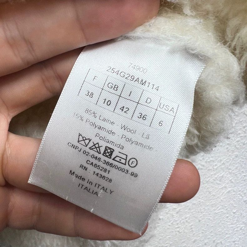 Dior Dior FW22 solid color logo printed hooded teddy sweater Size XS / US 0-2 / IT 36-38 - 4 Thumbnail