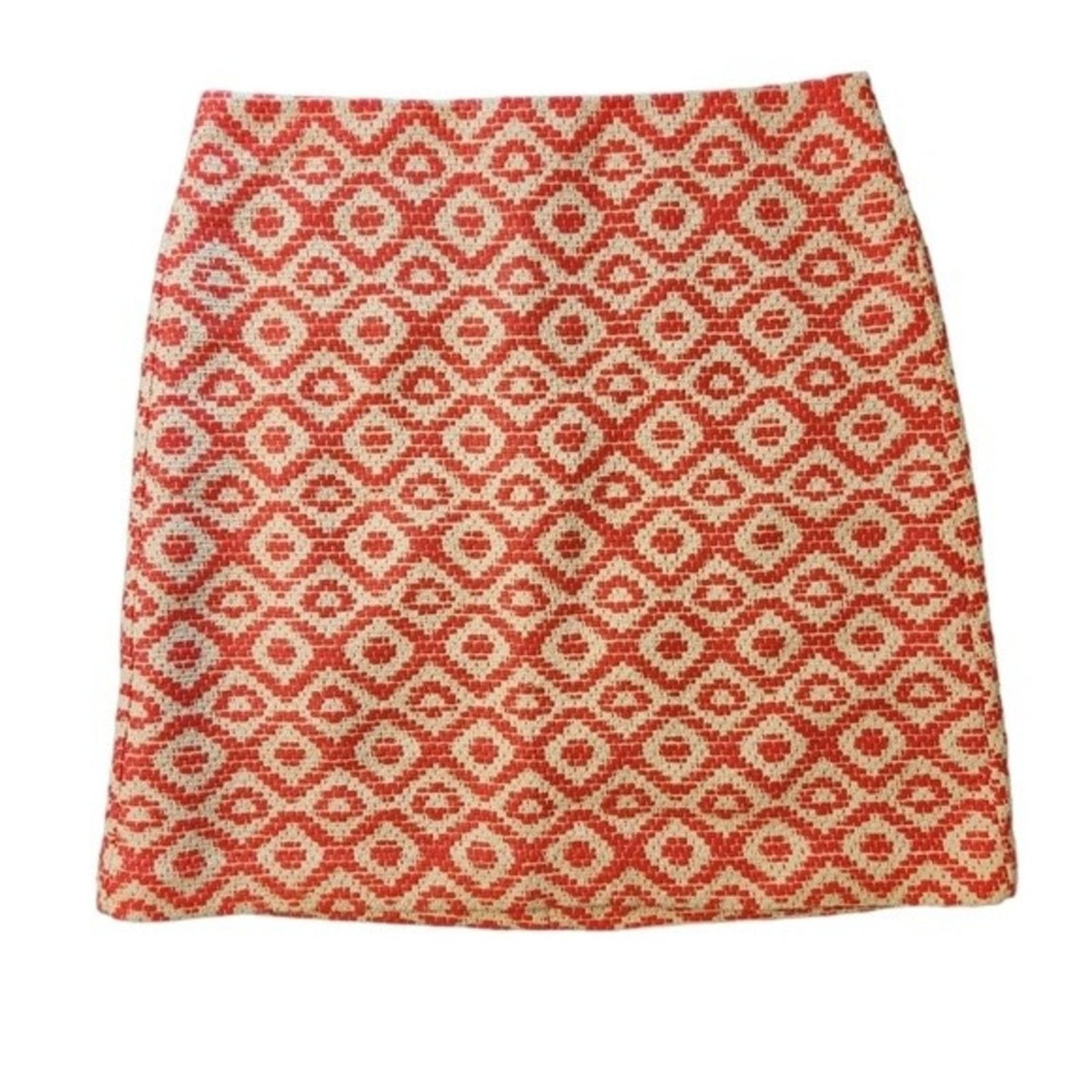 Loft NWOT Loft Geo Jacquard Metallic Shift Skirt 10L Long Size 32" / US 10 / IT 46 - 2 Thumbnail