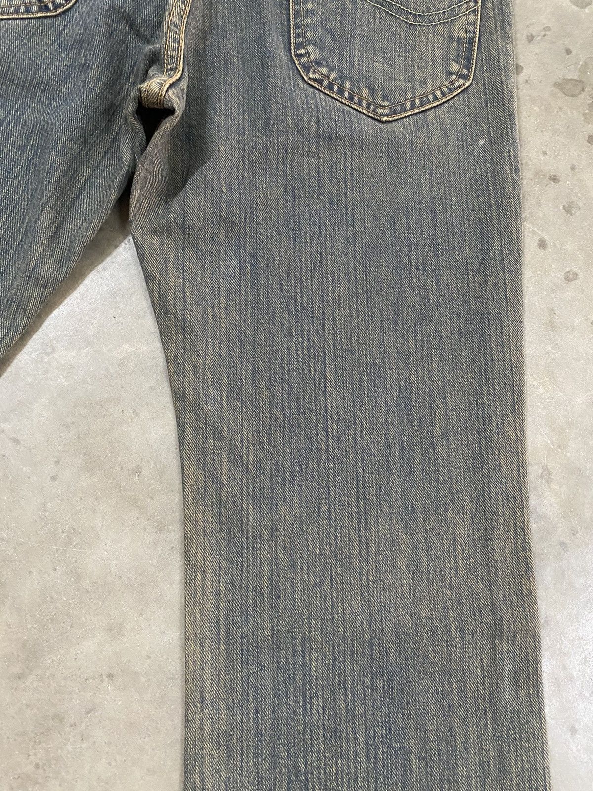 Tornado Mart Flare Jeans Vintage Lee Mud Rusty Denim @303 Size US 27 - 12 Thumbnail