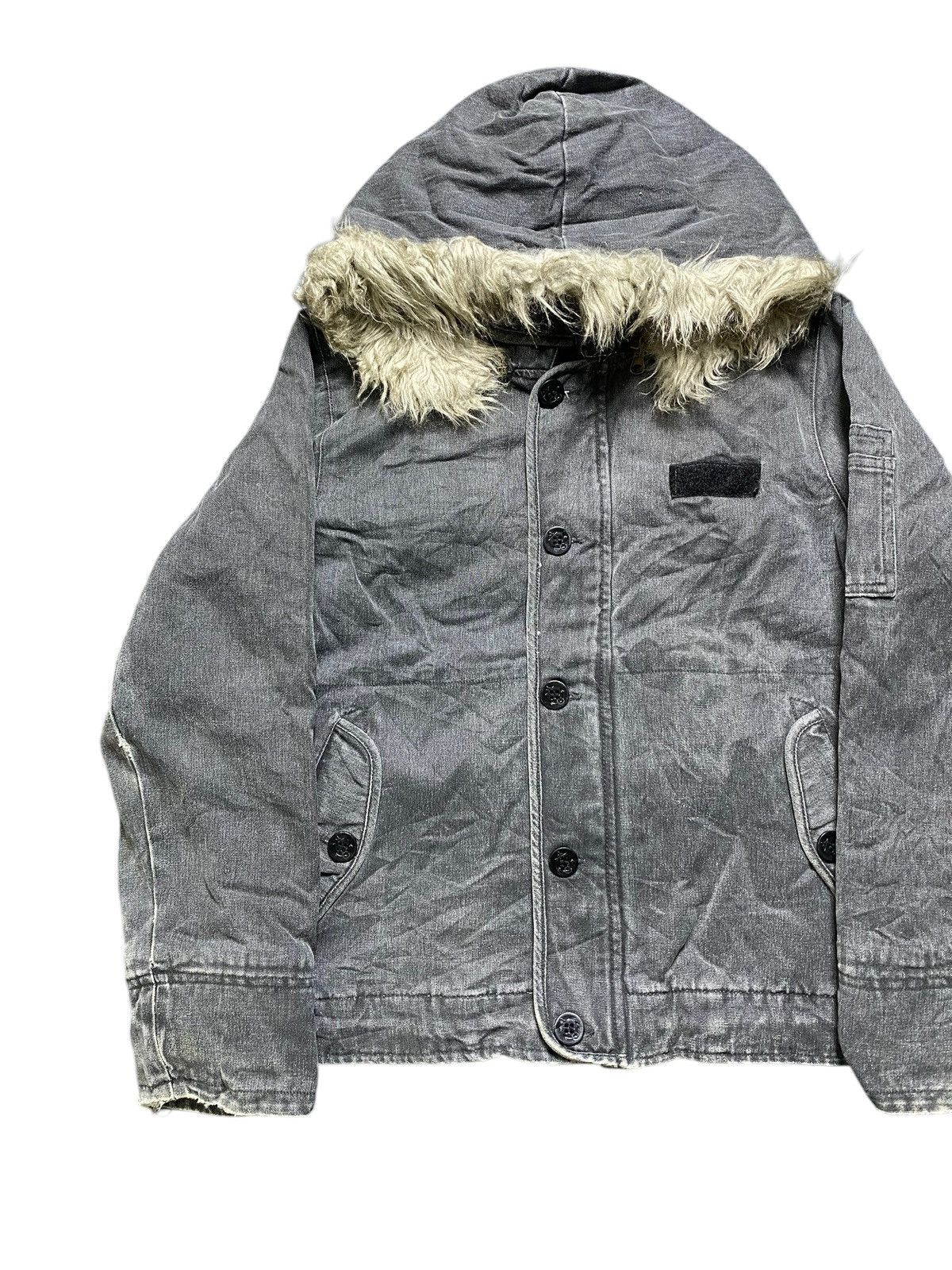 Other VINTAGE AN X-RATED WEAR JACKET FUR HOODIE DENIM Size US M / EU 48-50 / 2 - 3 Thumbnail
