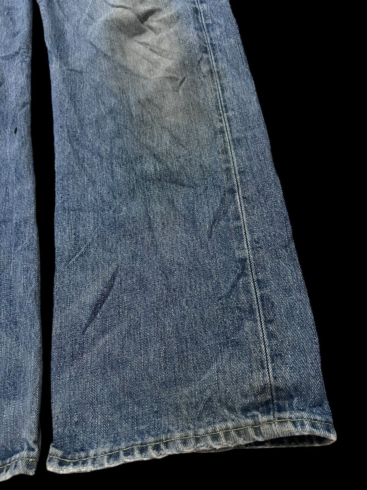 If Six Was Nine × Ralph Lauren 🌈90s Ralph Lauren Flare Mud Wash Zipper Jean Size US 35 - 5 Thumbnail