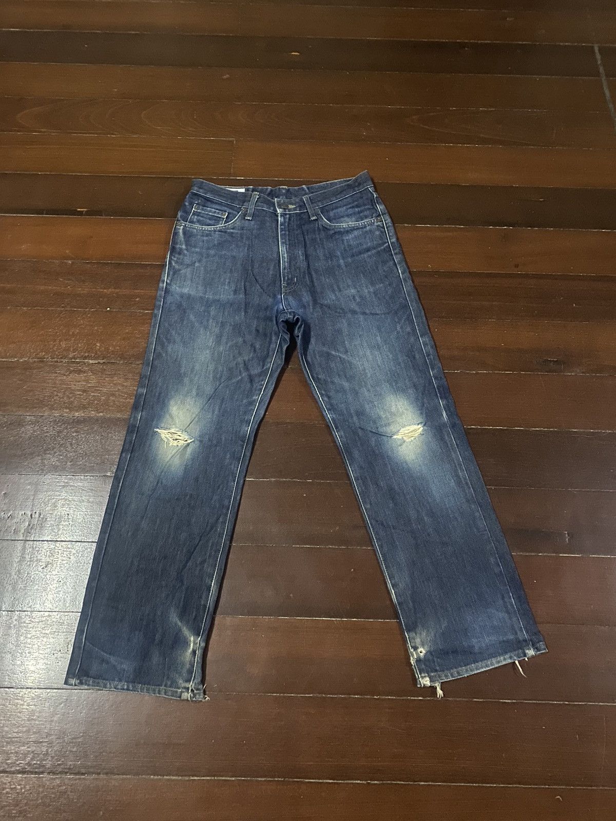 Edwin × Japanese Brand FIRE 🔥 VINTAGE EDWIN 404 distressed Size US 33 - 4 Thumbnail