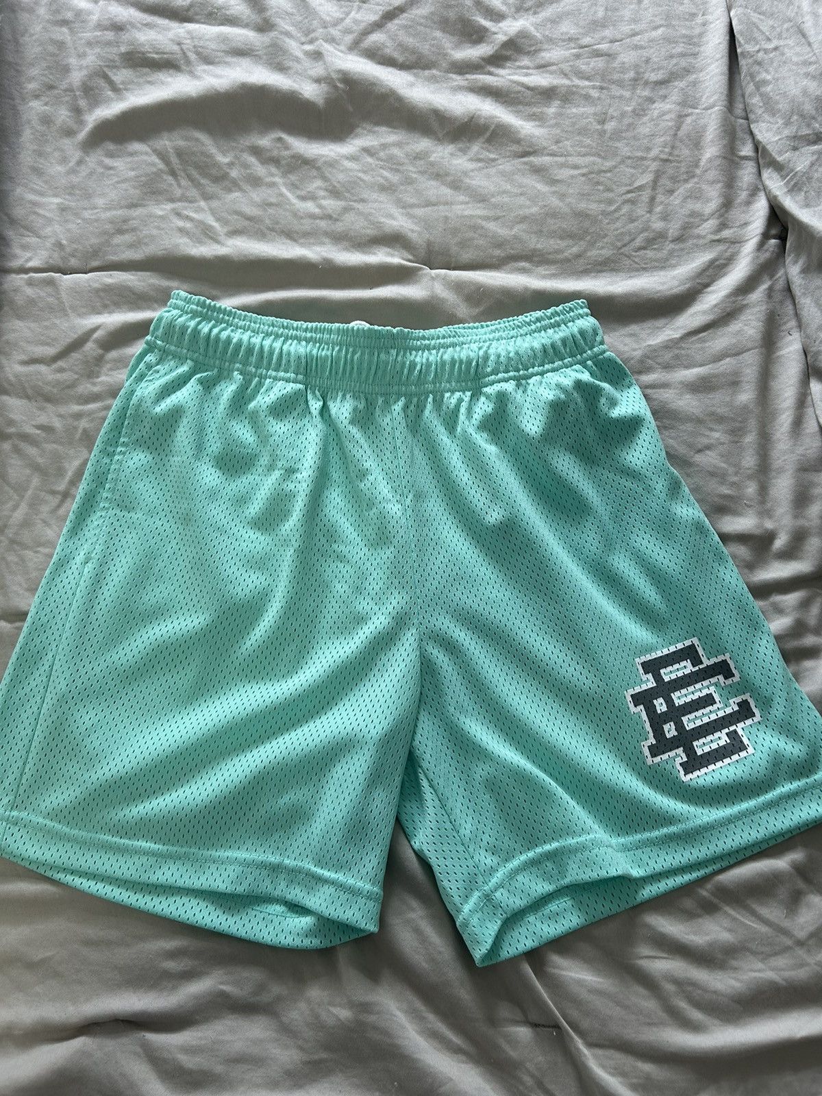 image of Eric Emanuel Green/peach Shorts Size Small, Men's