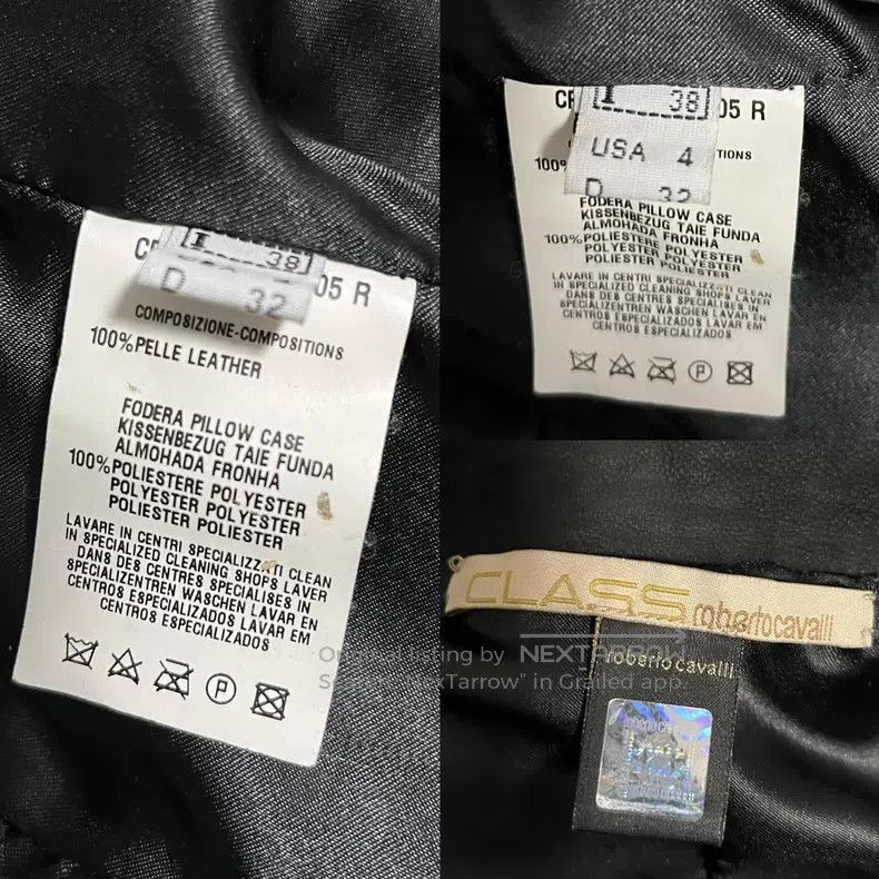 Roberto Cavalli Roberto Cavalli jacket with leather and polyester lining| Size XS / US 0-2 / IT 36-38 - 9 Thumbnail