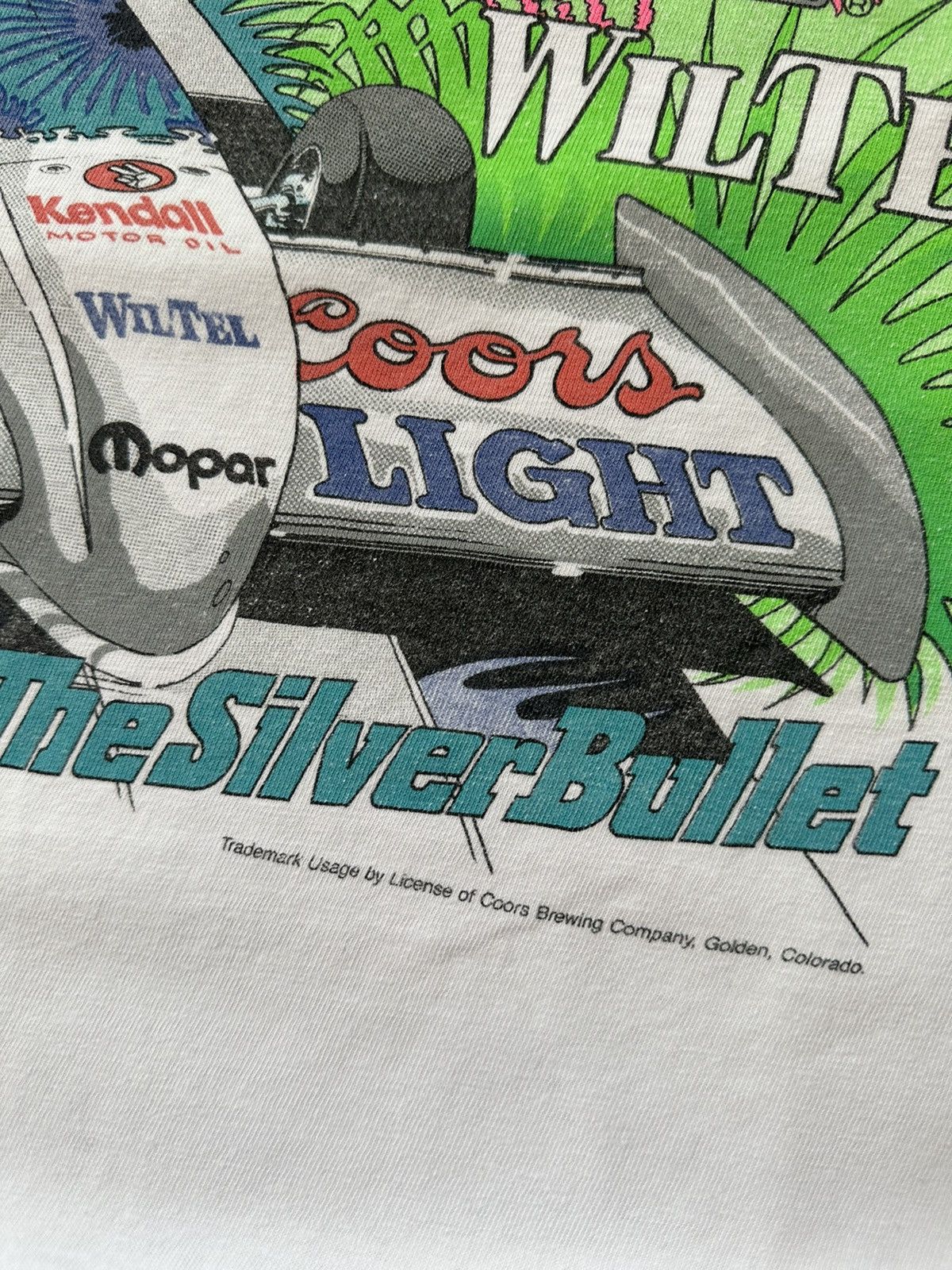 Vintage Darrell Gwynn Coors Light 90’s racing tee Size US L / EU 52-54 / 3 - 4 Thumbnail