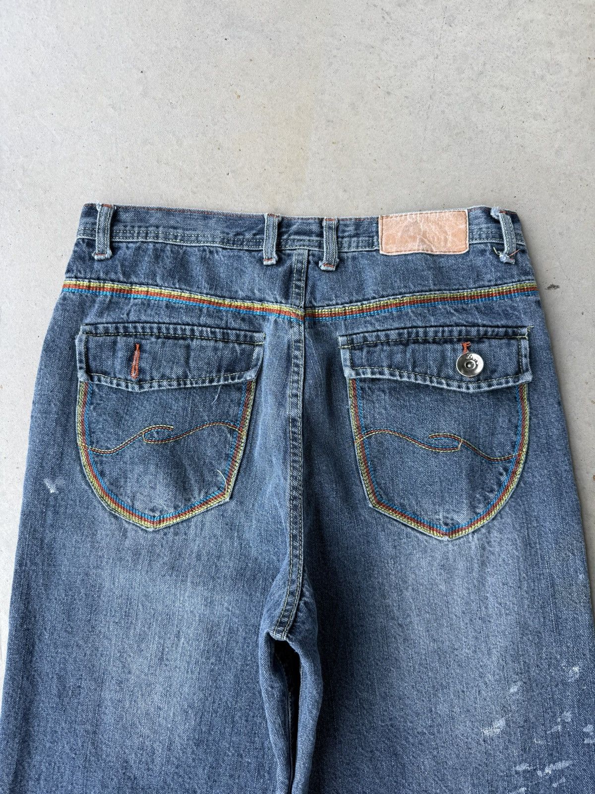 Brooklyn Xpress Vintage Y2K Brooklyn Xpress Baggy Denim Shorts Size US 34 / EU 50 - 3 Thumbnail