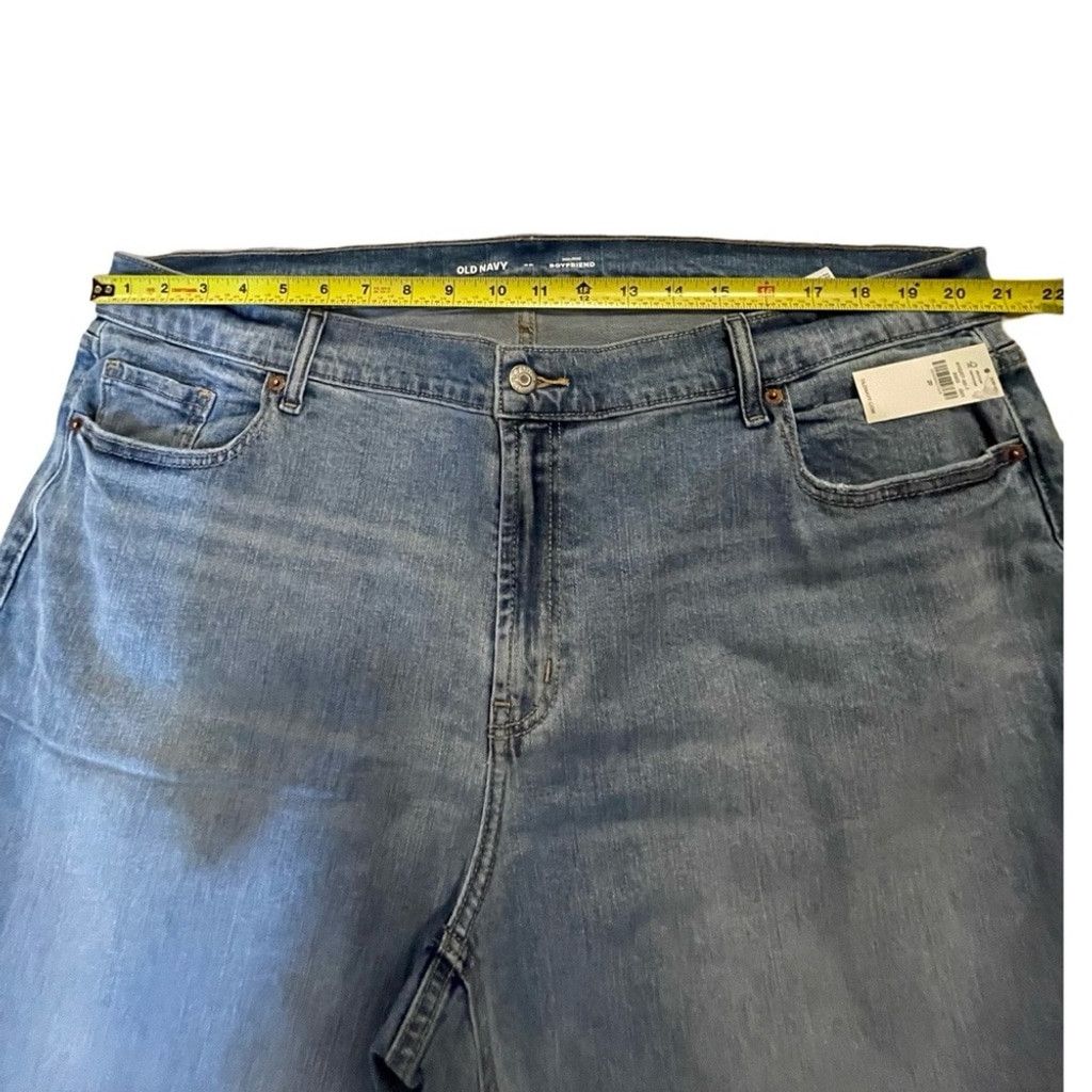 Old Navy Old Navy Mid-Rise BF Straight Cut-Off Ankle Jeans Light 20 Size 42" / US 20 - 5 Thumbnail