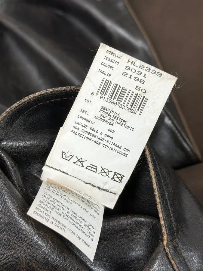 Armani 2000s Armani Collezioni Dark Brown Leather Premium Jacket Size US L / EU 52-54 / 3 - 10 Thumbnail
