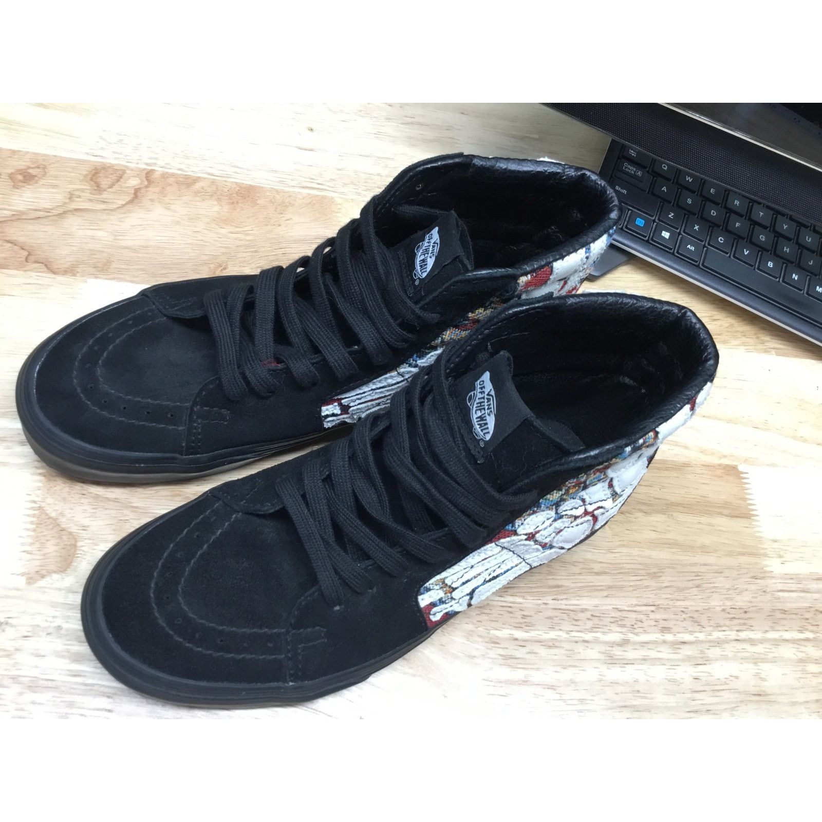 Vans Vans Sk8-Hi Hazy Bones Women's 7.5 Black Athletic Sneakers Size US 7.5 / IT 37.5 - 5 Thumbnail