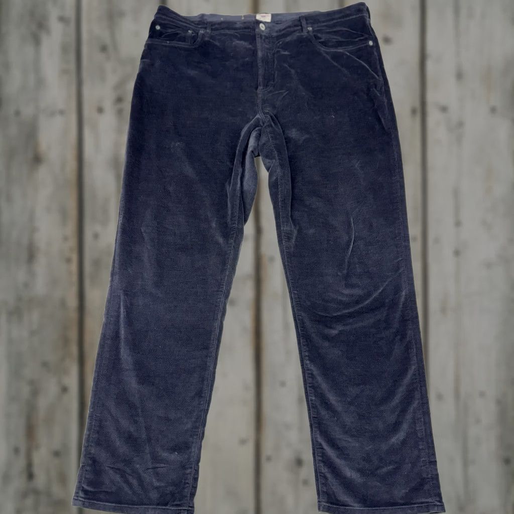 Faherty Faherty Corduroy Pants Men Regular 5-Pocket Blue Size 40x31 Chino Stretch Straight Size US 40 / EU 56 - 1 Thumbnail