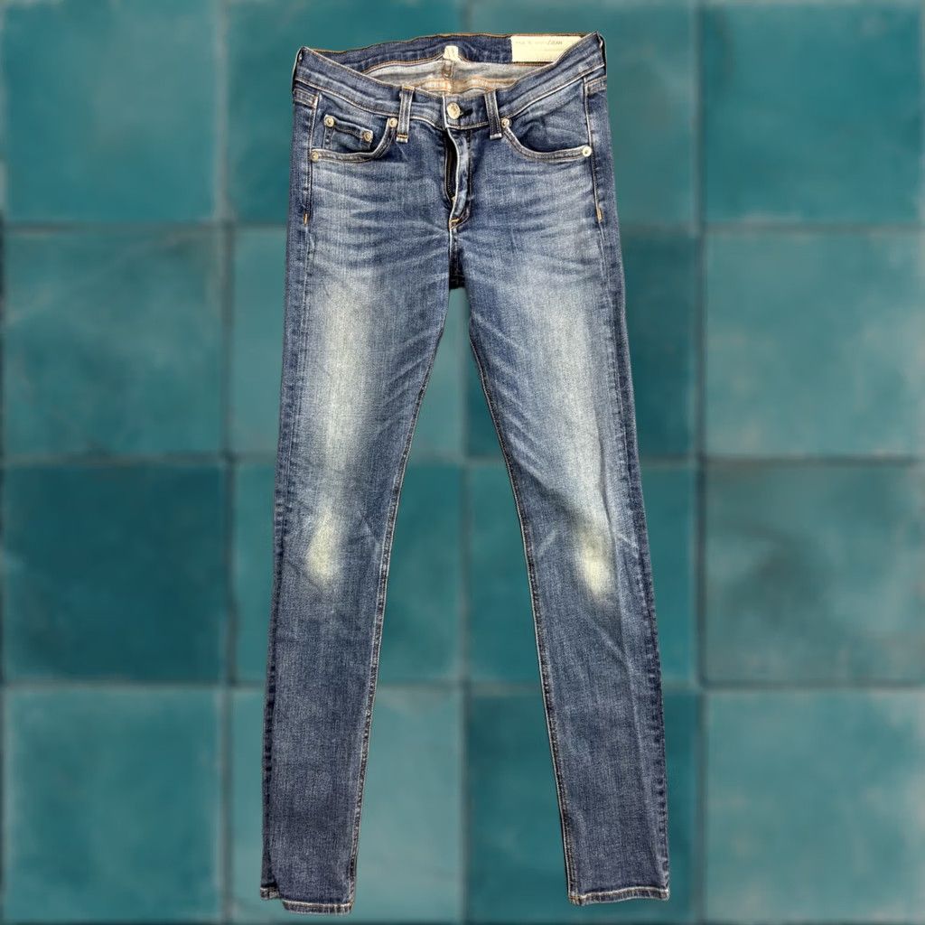Rag & Bone rag & bone Skinny Jeans Womens 27 Medium Wash Low Rise Stretch Denim 27x29 Size 27" / US 4 / IT 40 - 1 Thumbnail