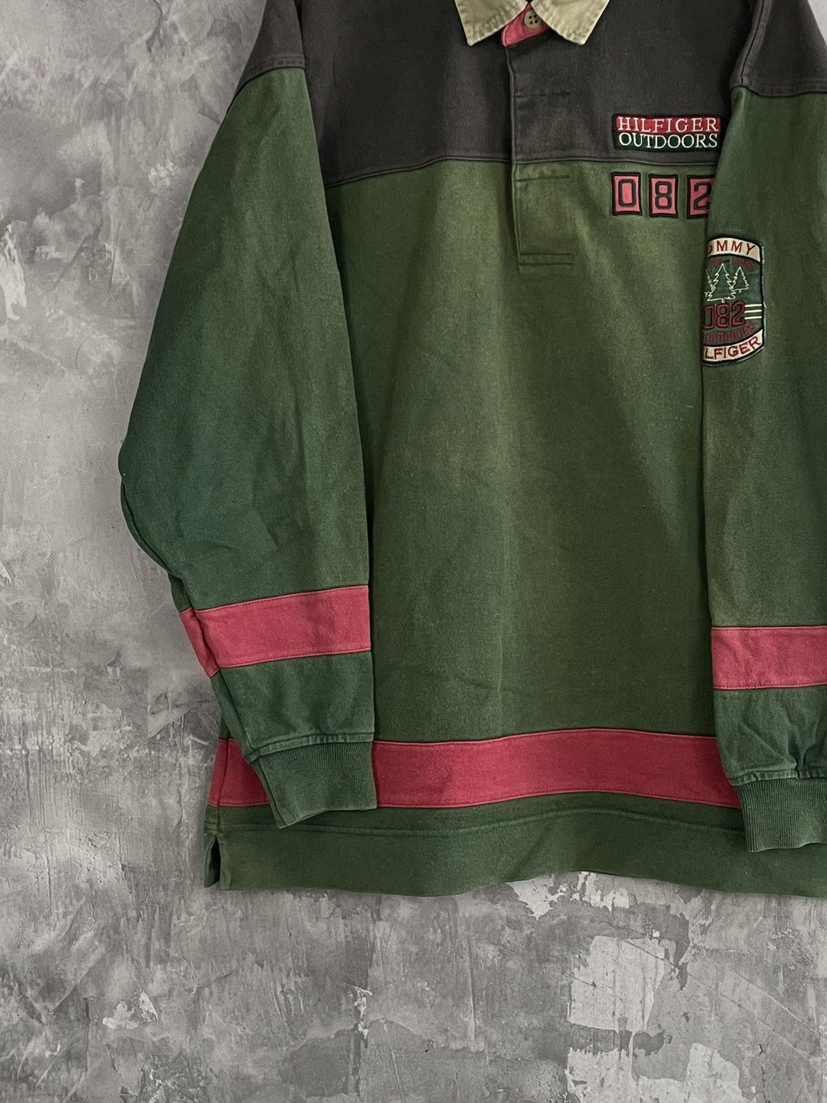 Tommy Hilfiger Vintage Tommy Hilfiger Rugby Long Sleeve Polo y2k Size US L / EU 52-54 / 3 - 5 Thumbnail