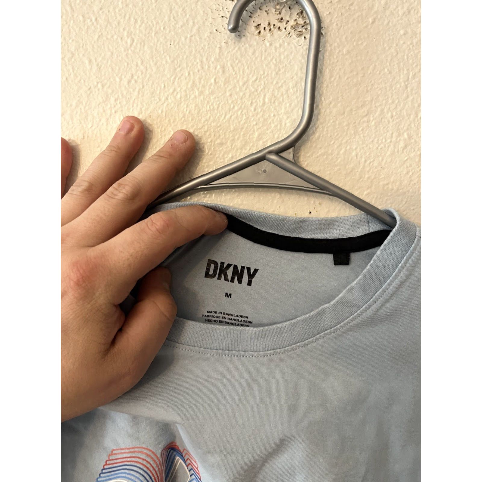DKNY DKNY Shirt Women M Blue Logo Graphic Crew Neck Short Sleeve T Shirt Size M / US 6-8 / IT 42-44 - 2 Thumbnail