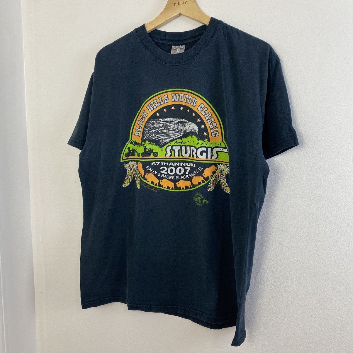Harley Davidson Vintage Sturgis Black Hills Rally Eagle T Shirt Double Sided Size US L / EU 52-54 / 3 - 4 Thumbnail