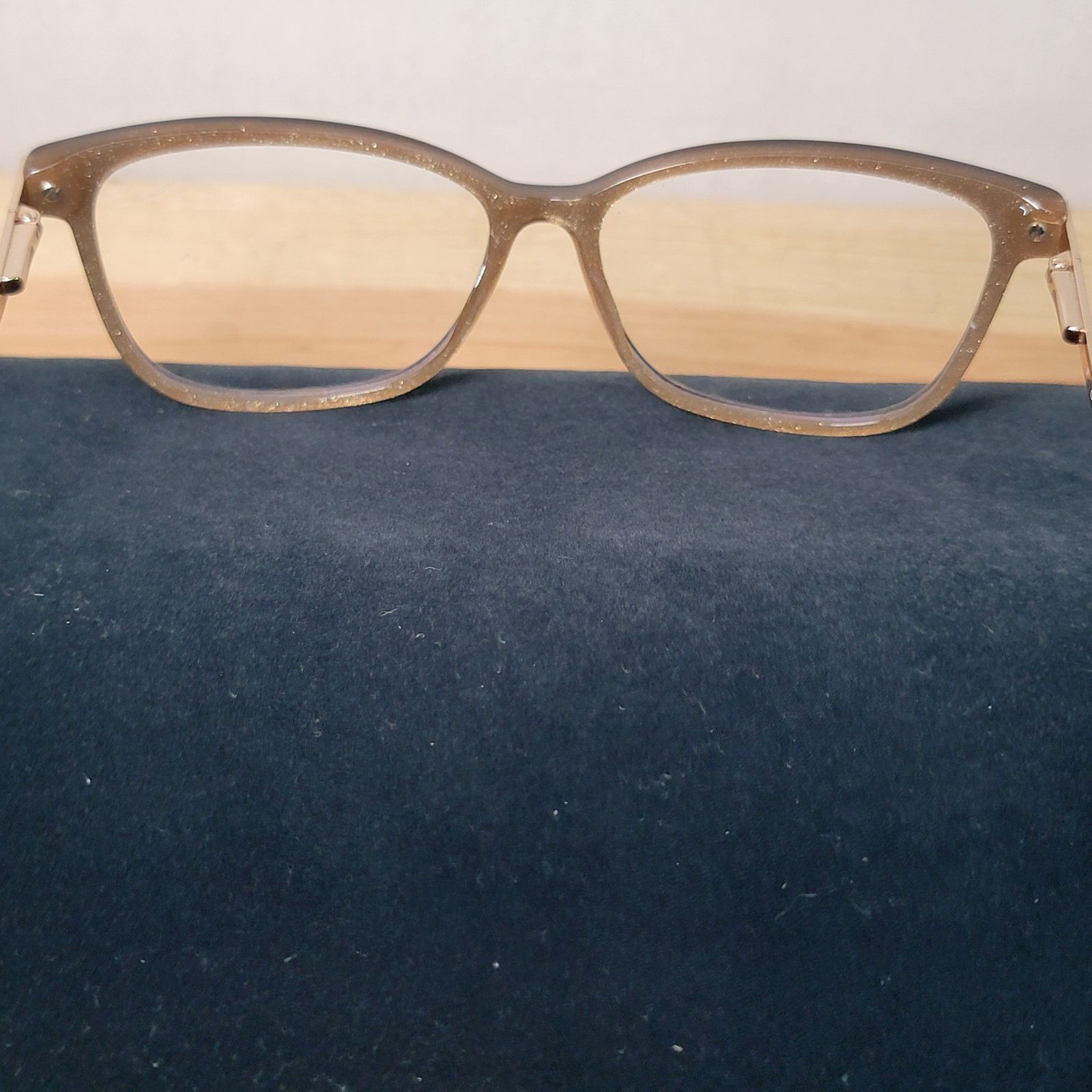 Guess Guess Eyeglasses Gold Glitter / Black Frames 56/14 145 Size ONE SIZE - 5 Thumbnail