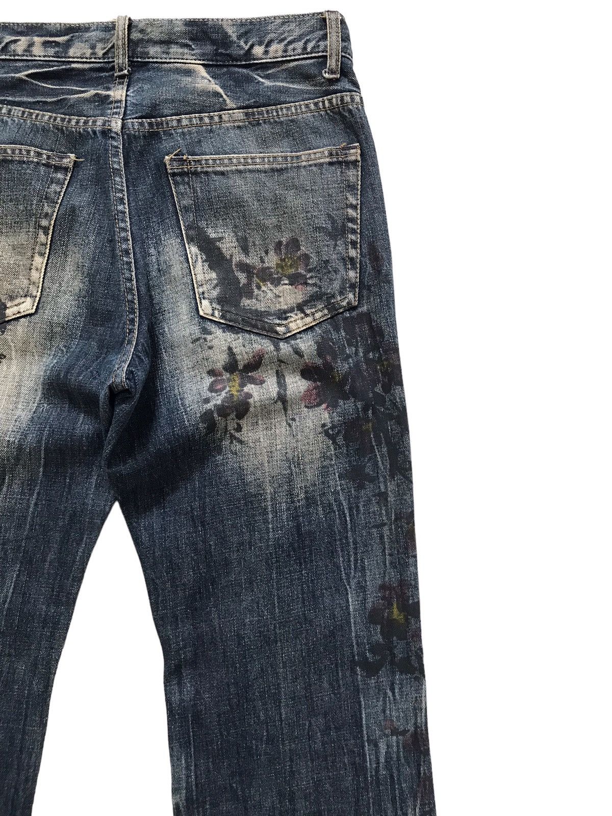 Takeo Kikuchi Takeo Kikuchi Yakuza Yanki Painted Art Denim Jeans Size US 32 / EU 48 - 10 Thumbnail