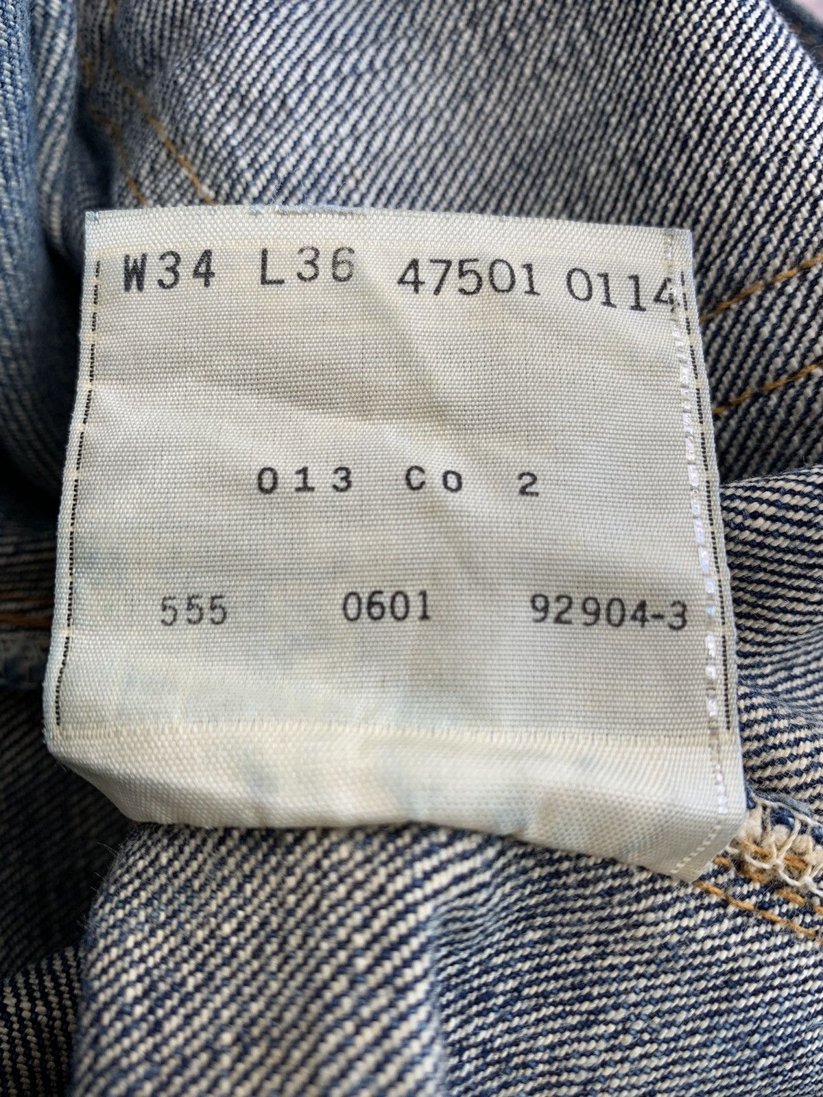 Levi's Vintage 90’s Levis 501XX Big E Thrashed Blue Denim Size US 30 / EU 46 - 3 Thumbnail