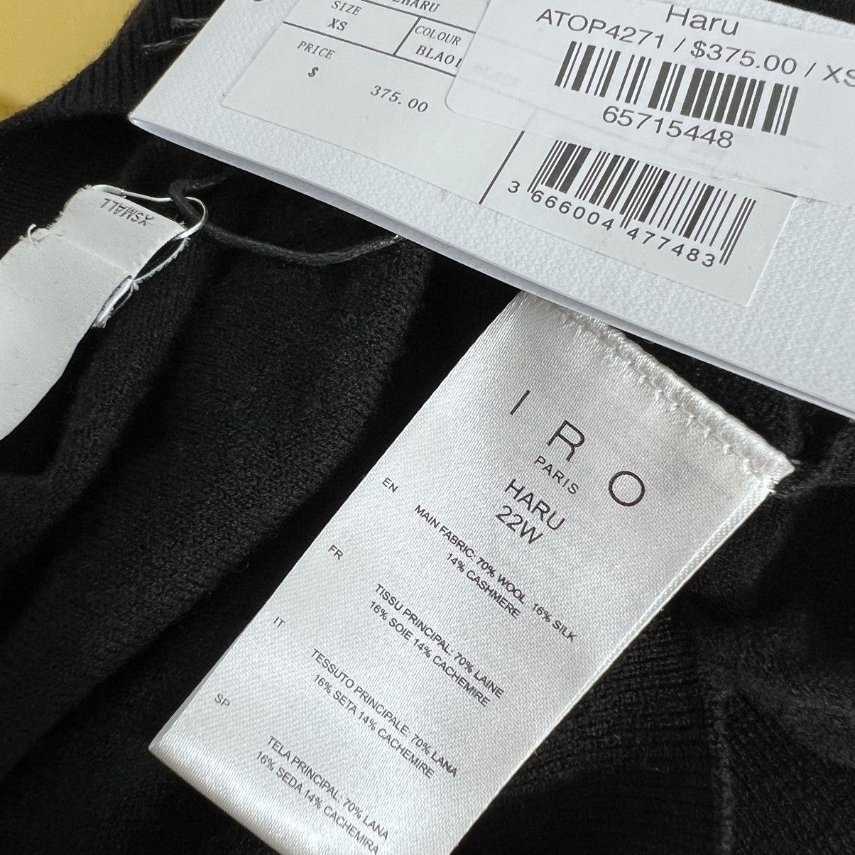 Iro NWT IRO Haru V-Neck Sweater Pullover Wool Cashmere Loose Fit Size XS / US 0-2 / IT 36-38 - 11 Thumbnail