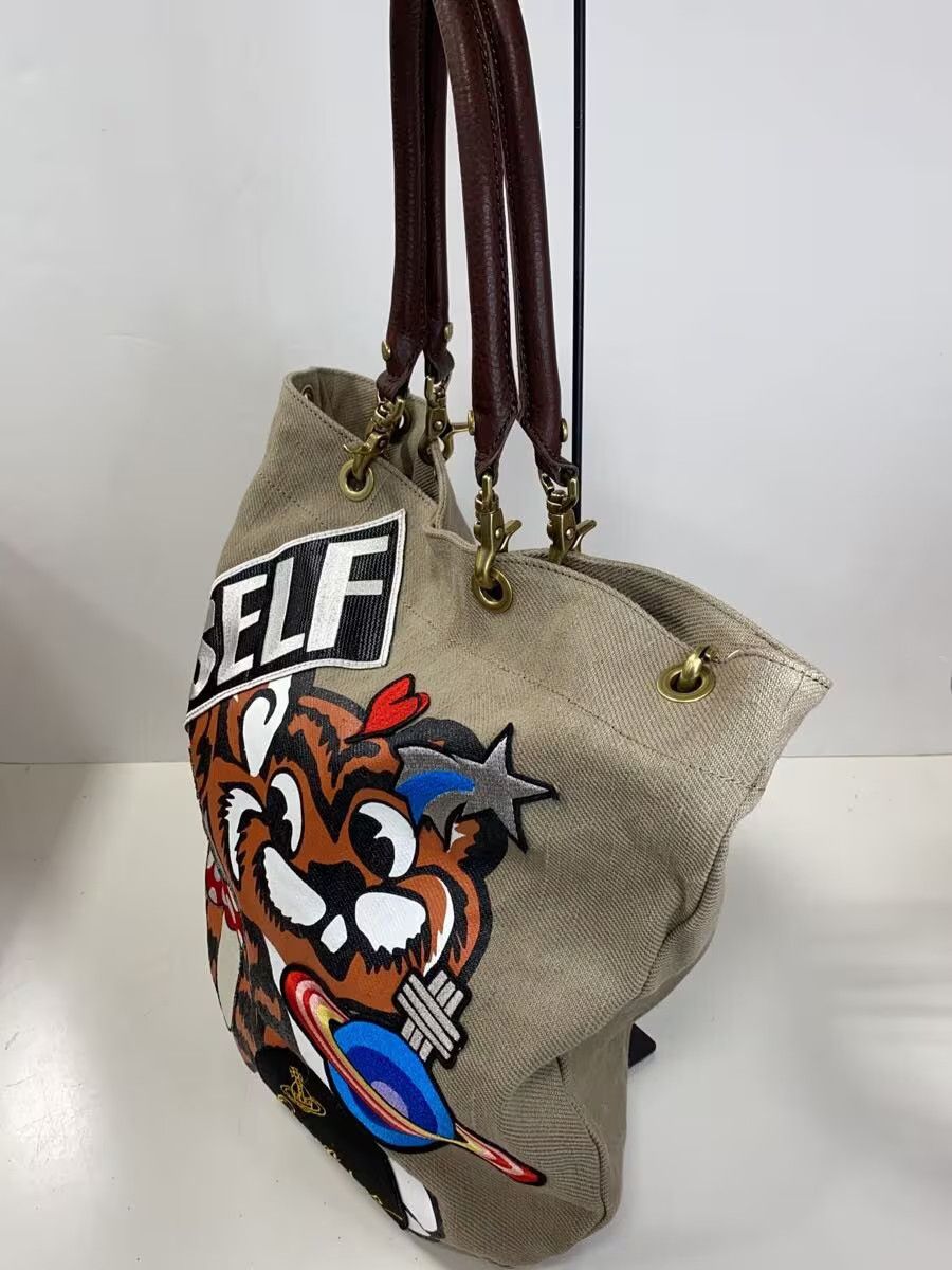 Vivienne Westwood Tiger Orb Canvas Tote Bag Size ONE SIZE - 2 Thumbnail