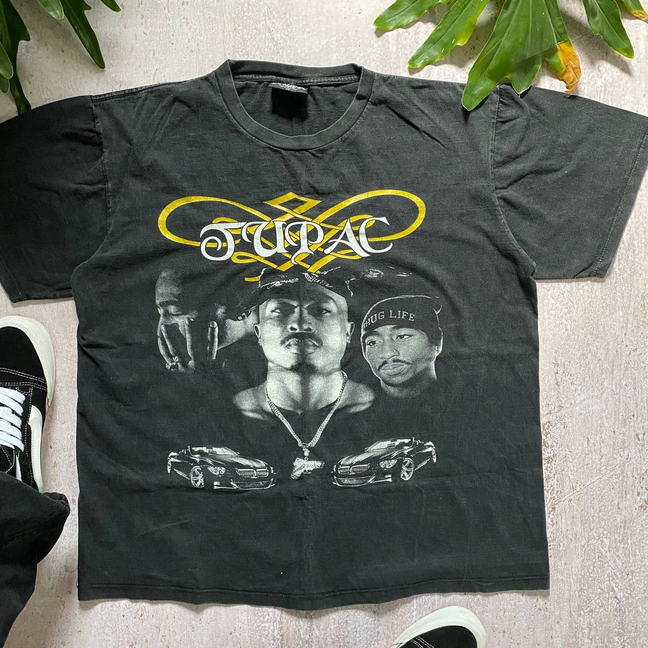 Rap Tees VINTAGE 90S 1996 TUPAC RARE AMAZING FADED RAP TEE 53 Size US XL / EU 56 / 4 - 3 Thumbnail