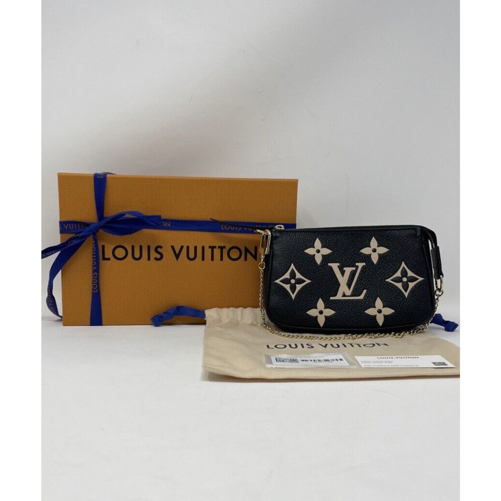 Louis Vuitton Mini Pochette Bicolor Monogram Empreinte Accessoires Black Size ONE SIZE - 3 Thumbnail
