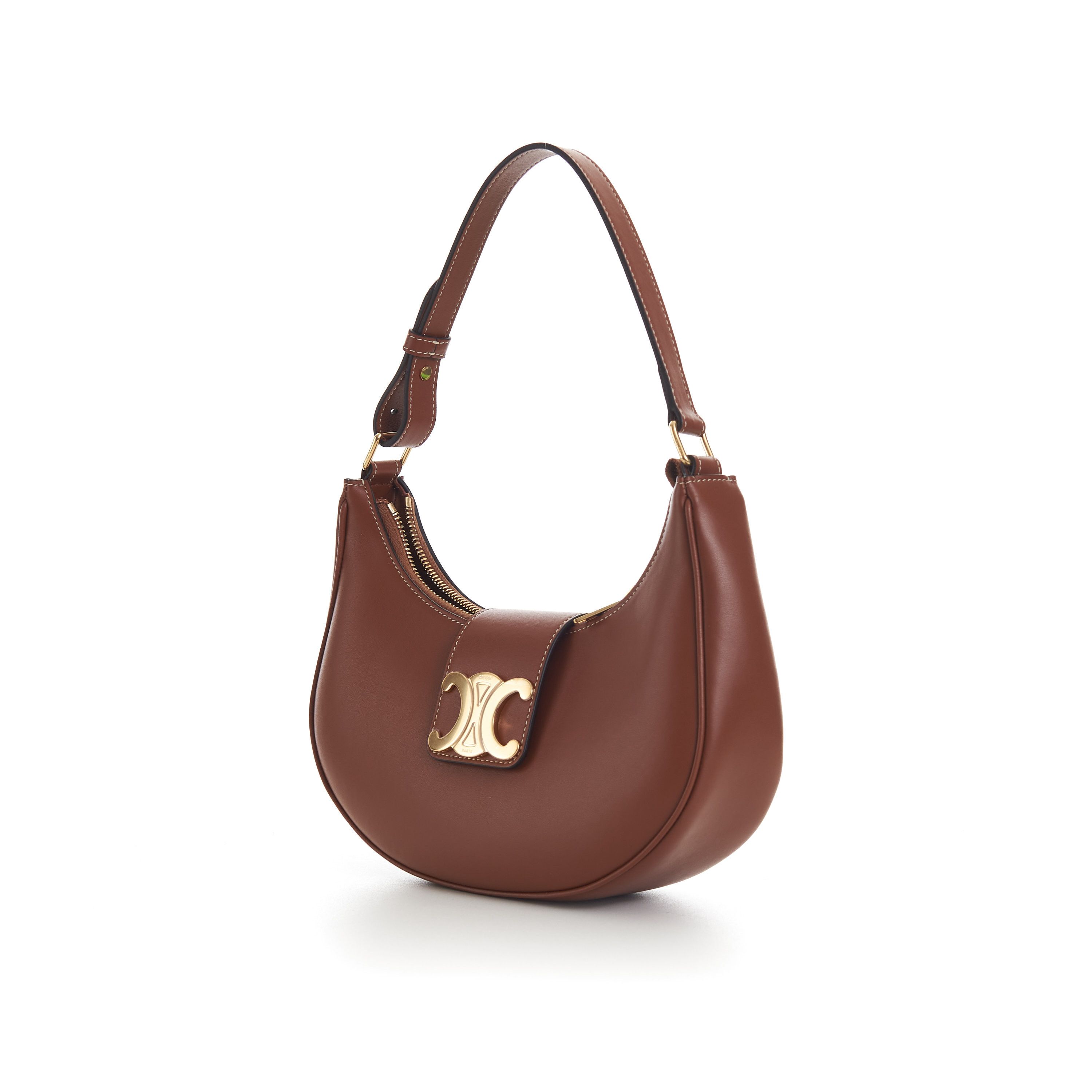 Celine Medium AVA Triomphe Bag - Tan Brown Smooth Calfskin Size ONE SIZE - 2 Thumbnail