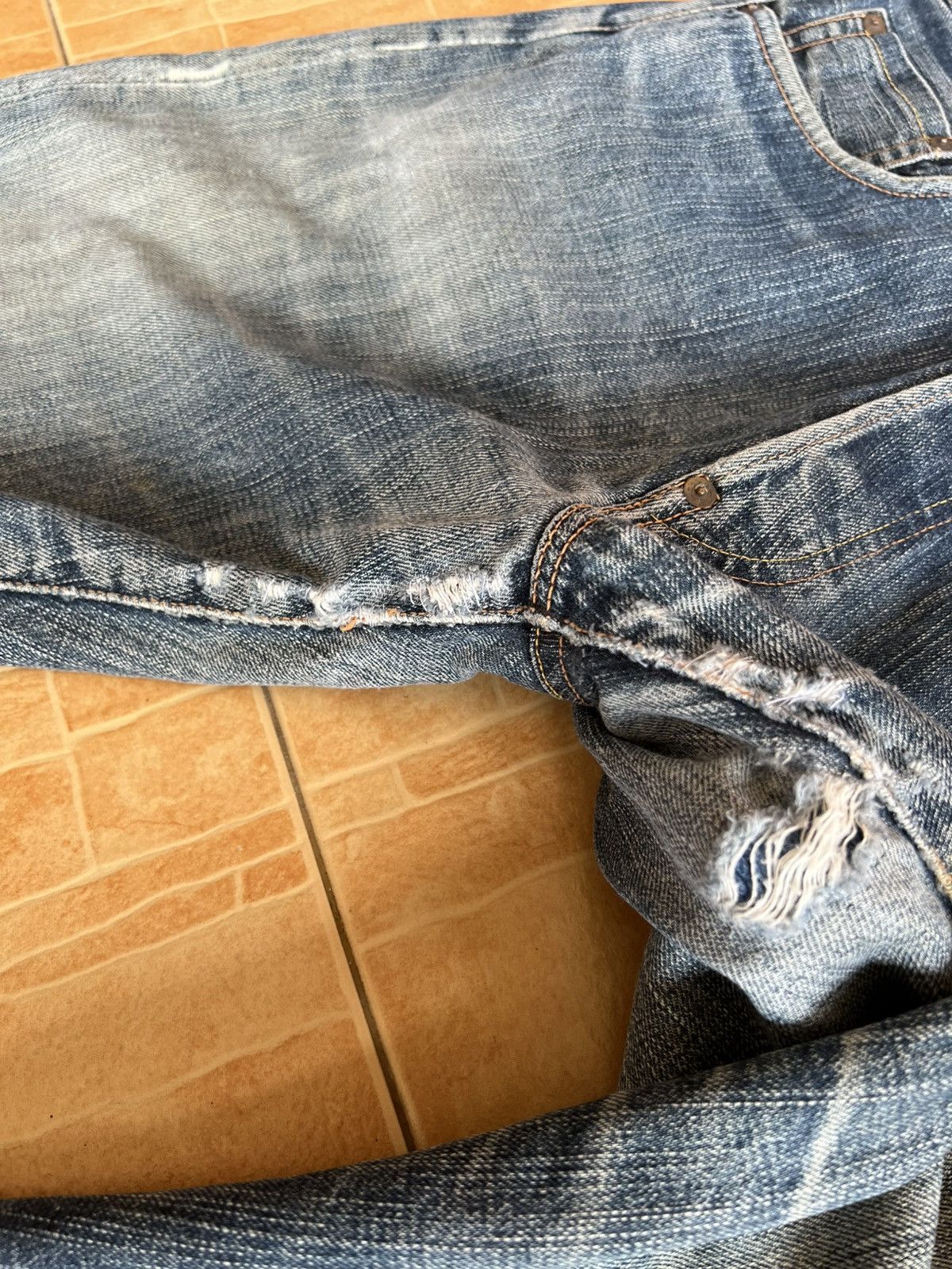 Evisu Vintage Evisu X McDonald Selvedge Distressed Jean Very Rare Size US 29 - 8 Thumbnail