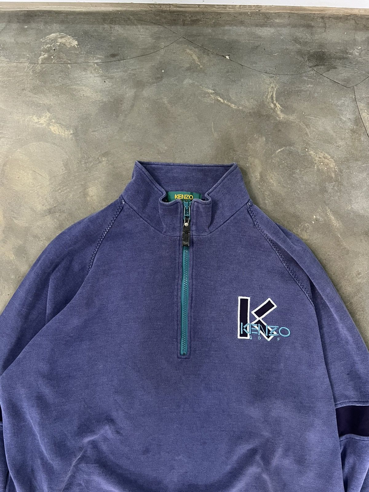 Kenzo Kenzo Golf Halfzip Vintage Size US L / EU 52-54 / 3 - 6 Thumbnail