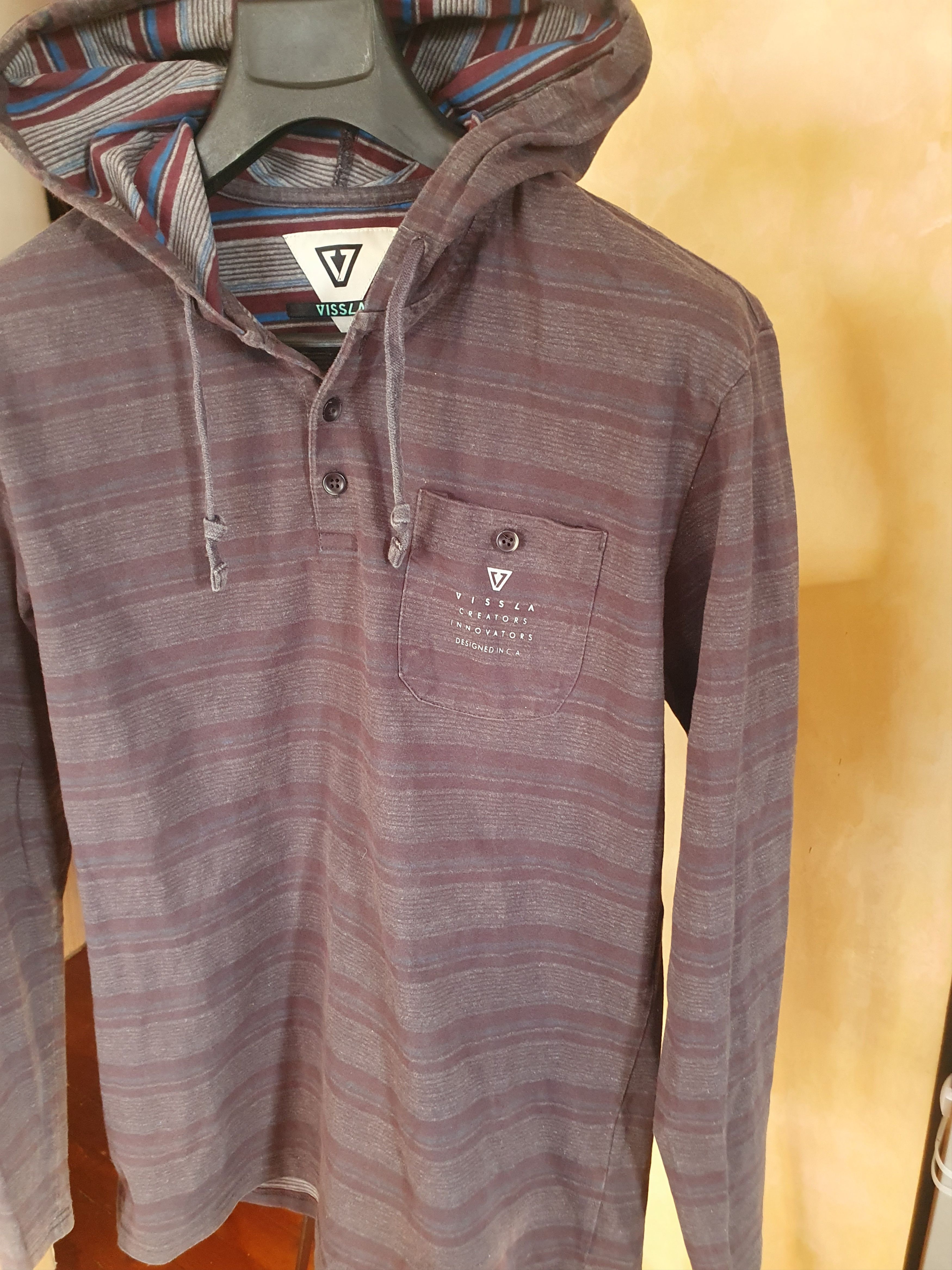Vissla Vissla Descanso Hooded Popover Blanket Striped sweatshirt L Size US L / EU 52-54 / 3 - 7 Thumbnail