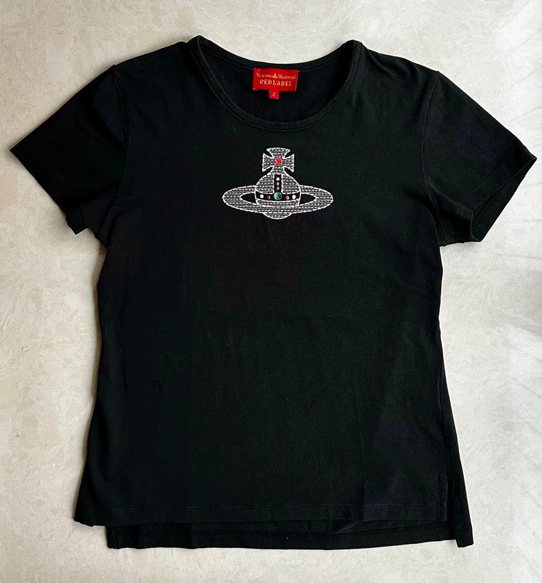 Vivienne Westwood Vivienne Westwood Saturn Embroidered T-shirt - dmc Size US M / EU 48-50 / 2 - 1 Thumbnail