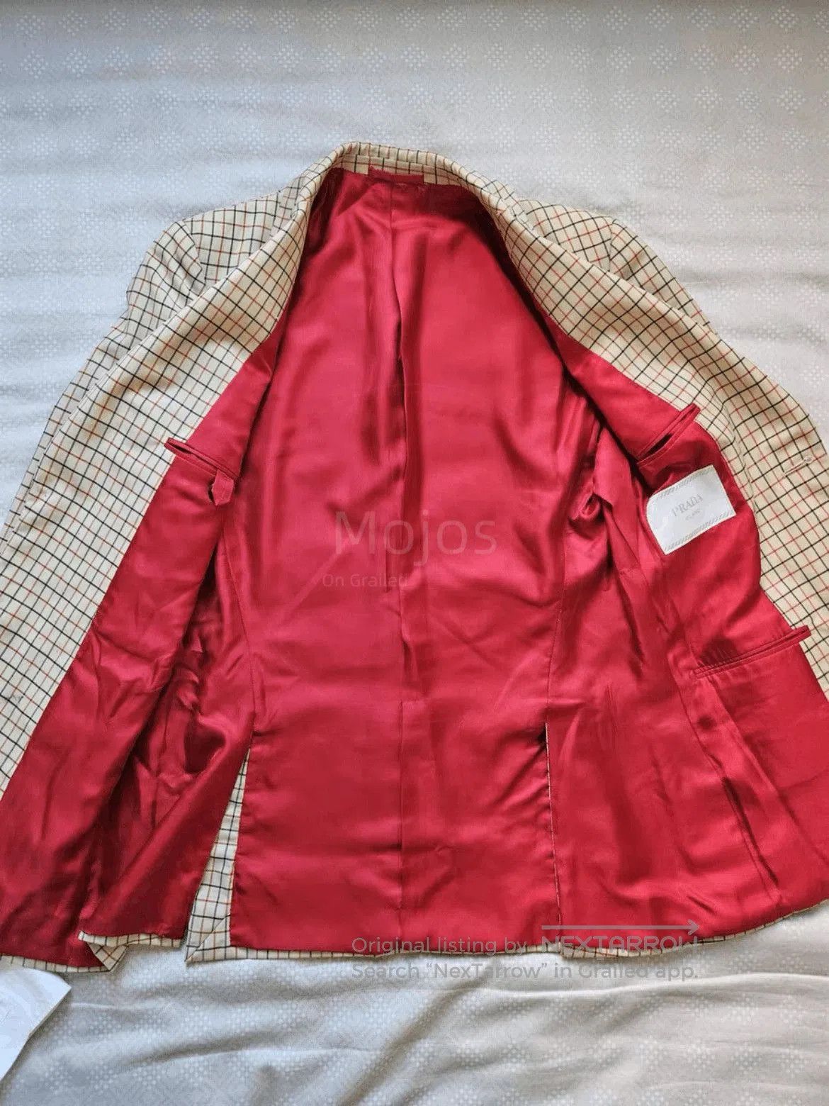Prada Sz 44 Prada Plaid Blazer Jacket. Size US S / EU 44-46 / 1 - 5 Thumbnail