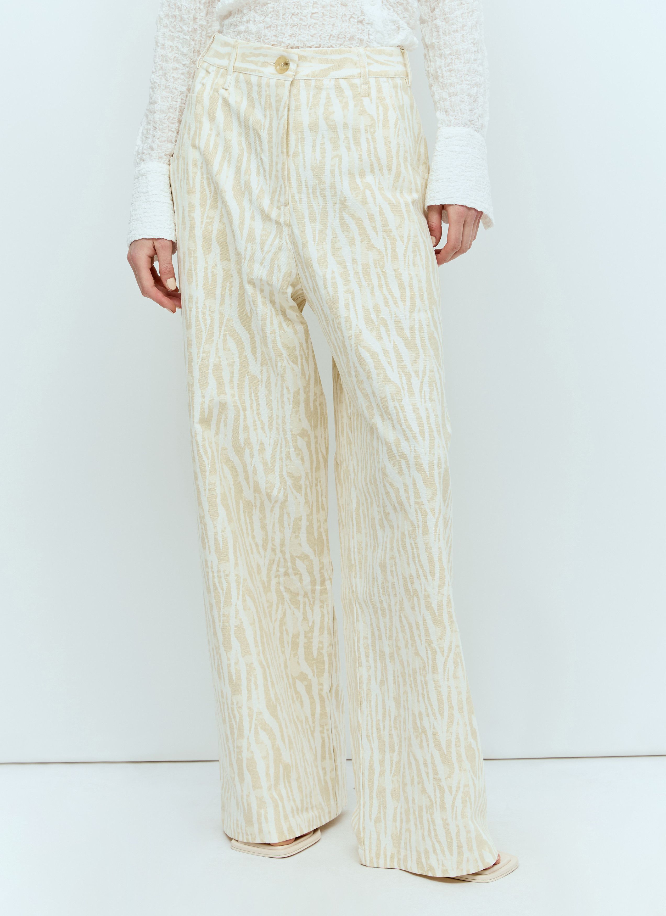 Song For The Mute Printed Pants Size 30" / US 8 / IT 44 - 1 Thumbnail