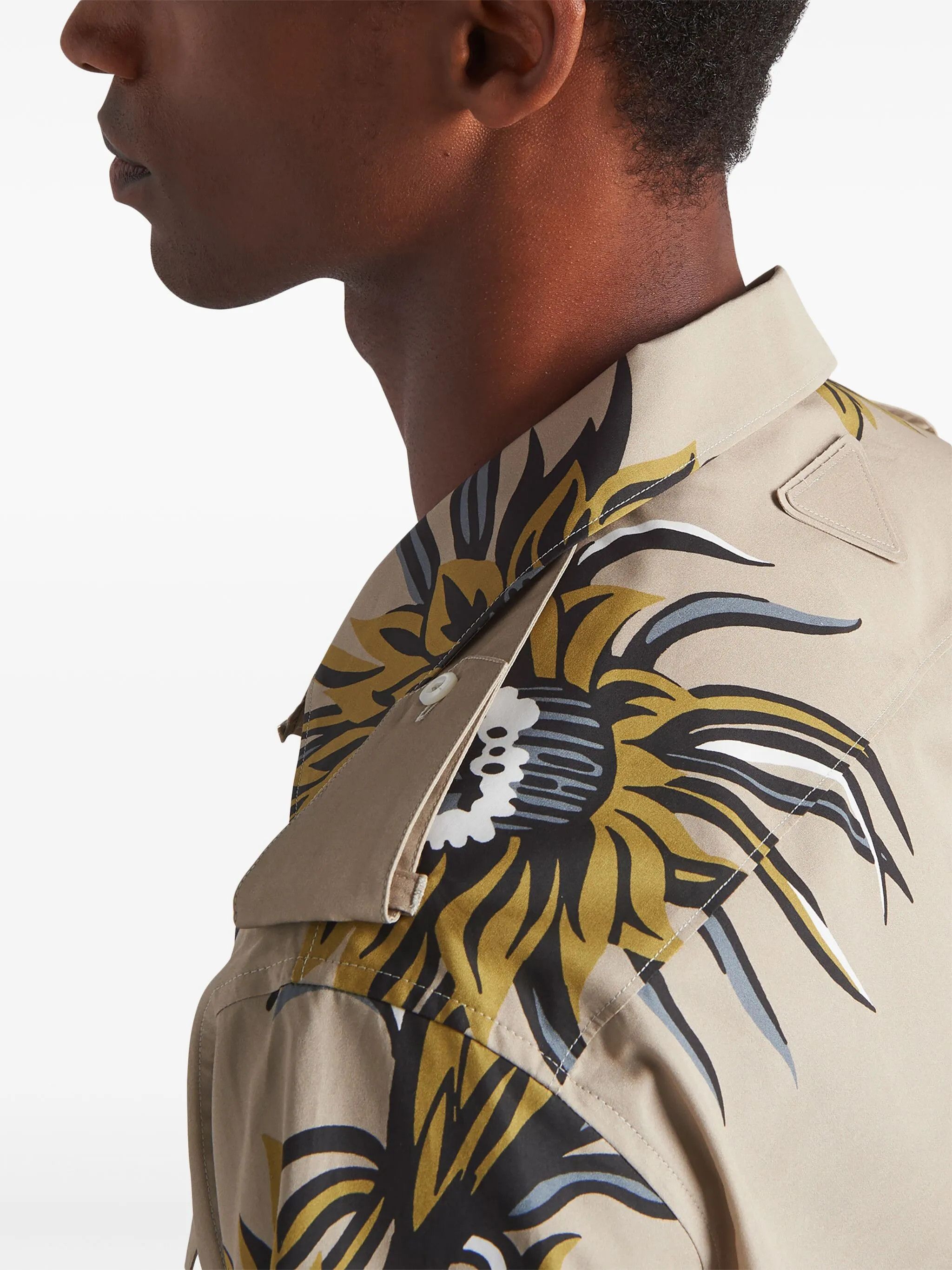 Prada o1bcso1str1025 Popeline Lilium Shirt in Multicolor Size US S / EU 44-46 / 1 - 5 Thumbnail