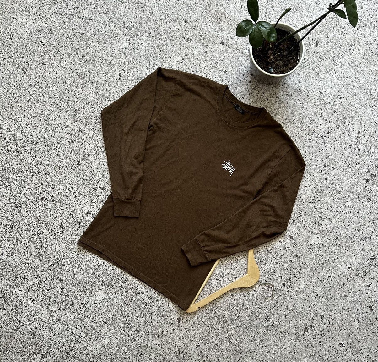 Stussy × Vintage Vintage Stussy Y2K Big Logo Retro Long Sleeve Tee 00’s Hype Size US M / EU 48-50 / 2 - 2 Thumbnail