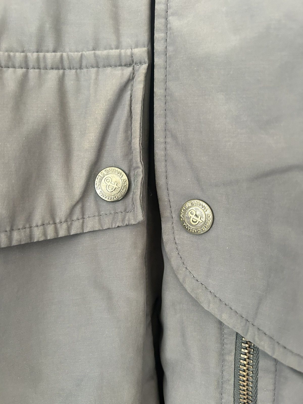 Dolce & Gabbana Grey Bondage Puffer Coat with Strap Detailing Size US M / EU 48-50 / 2 - 8 Thumbnail