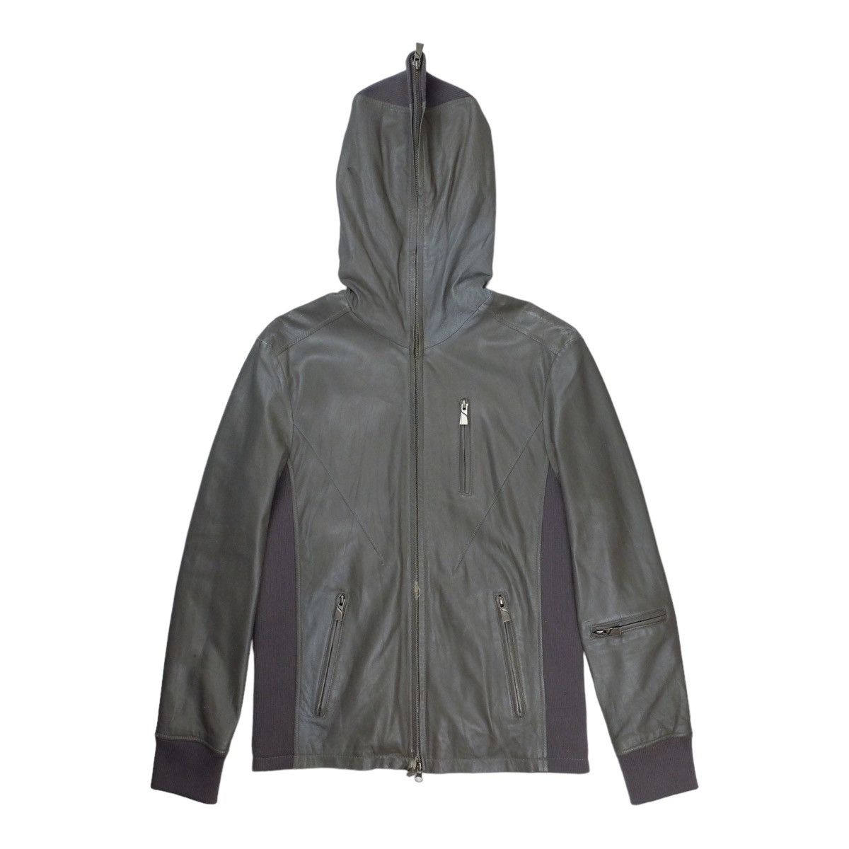 Katharine Hamnett London Wool Blouson Asymmetrical Hoodie