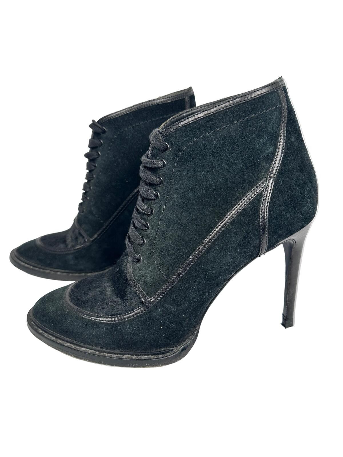 Burberry Burberry Suede & Ponyhair Heels Size US 6 / IT 36 - 3 Thumbnail