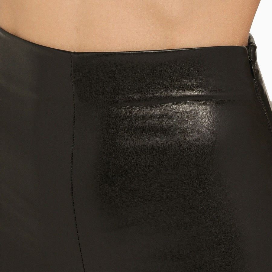 THE ANDAMANE o1d2blof1024 Leatherette Leggings In Black Size 27" / US 4 / IT 40 - 5 Thumbnail