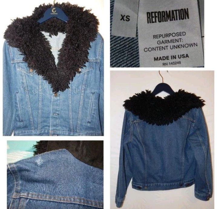 Levi's × Levi's Vintage Clothing × Reformation Vintage Reformation Levi's Denim Blue Jacket Sz Xs/S Size S / US 4 / IT 40 - 9 Thumbnail