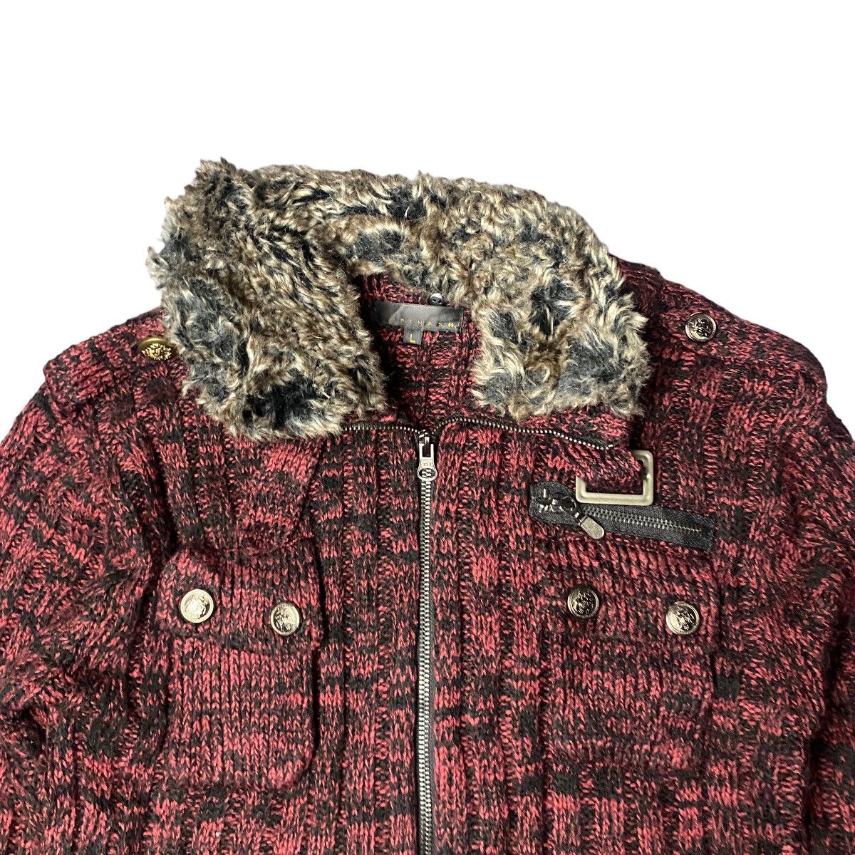 If Six Was Nine × Japanese Brand × Le Grande Bleu (L.G.B.) 2000's Spinash Fur Faux Knitted 3D Multipocket Size US M / EU 48-50 / 2 - 2 Thumbnail