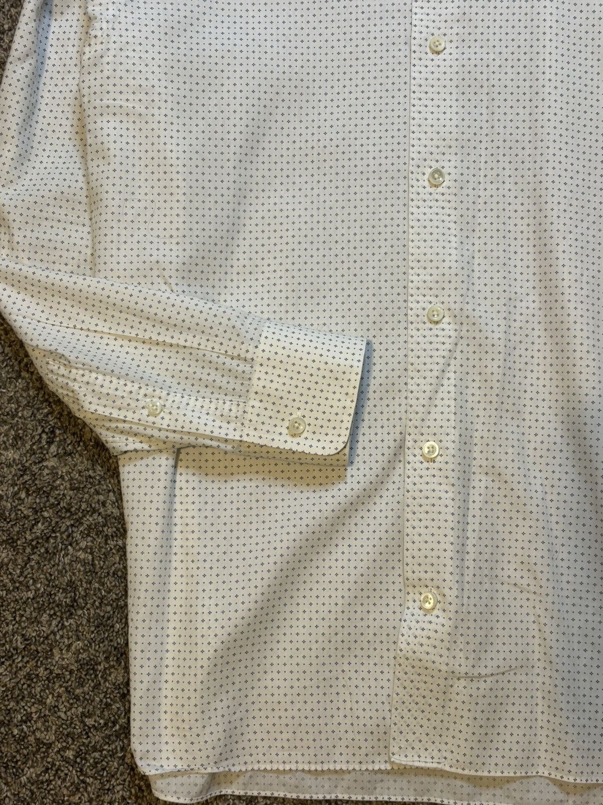 Z Zegna Z Zegna Men's Shirt Fine Cotton Slim Fit Stripe Ermenegildo Size US L / EU 52-54 / 3 - 8 Thumbnail