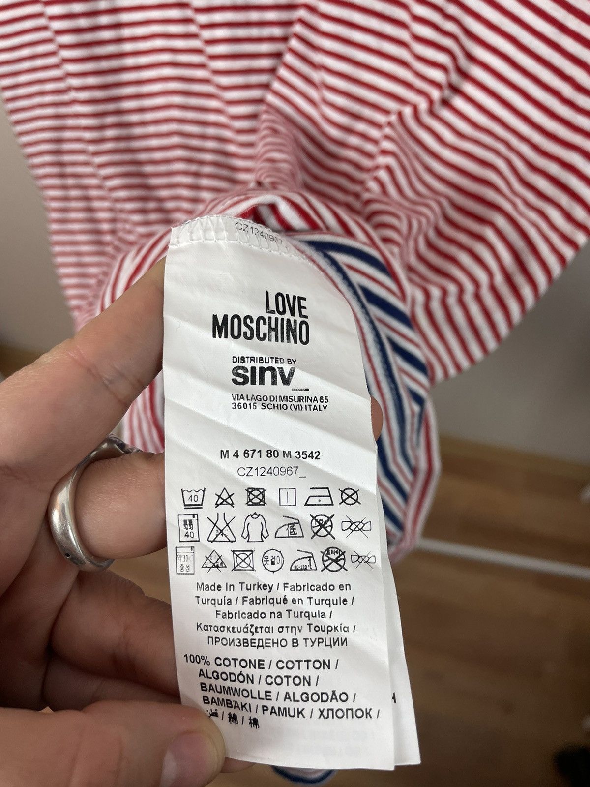 Moschino × Vintage Love moschino tshirt Size US S / EU 44-46 / 1 - 5 Thumbnail